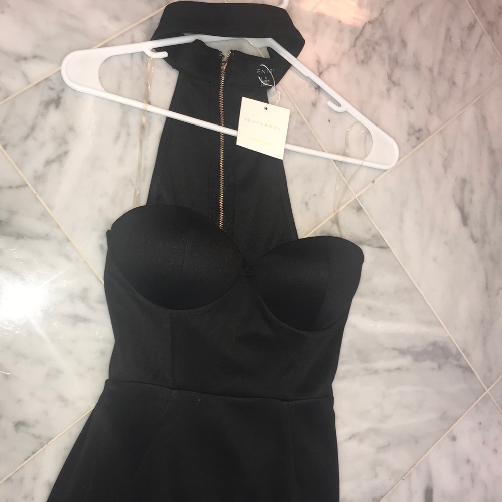 Black bustier choker dress - Picture 4 of 8